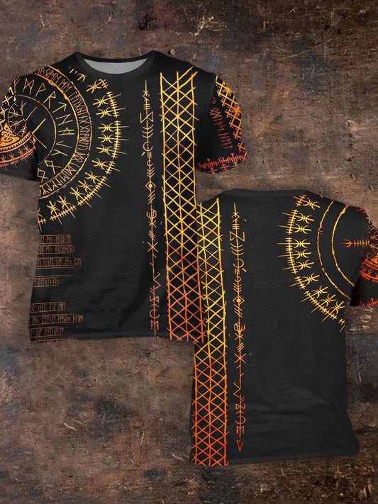 Men's Viking Printed Short Sleeve T-Shirt