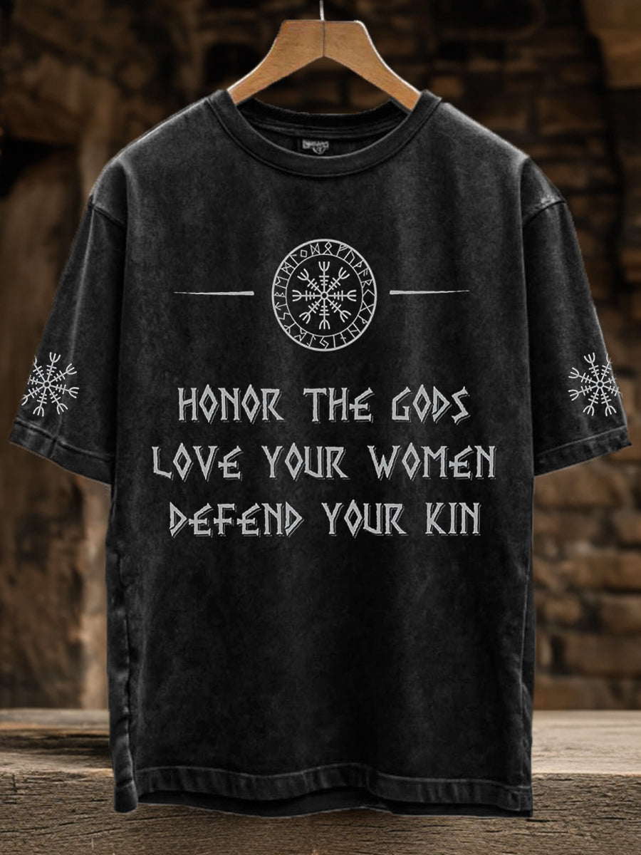 Men's Viking Inspir Printed Short Sleeve T-Shirt