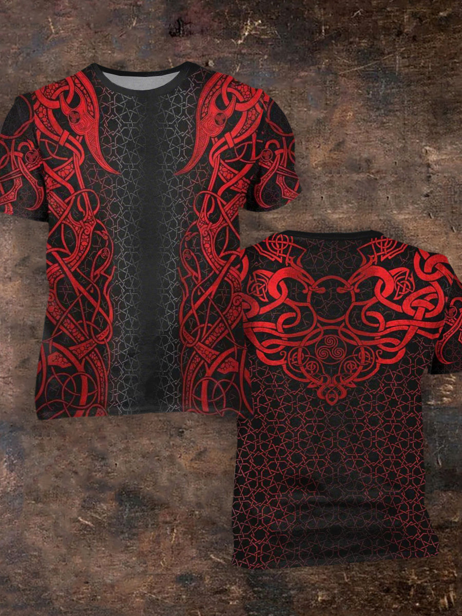 Men's Viking Printed Short Sleeve T-Shirt