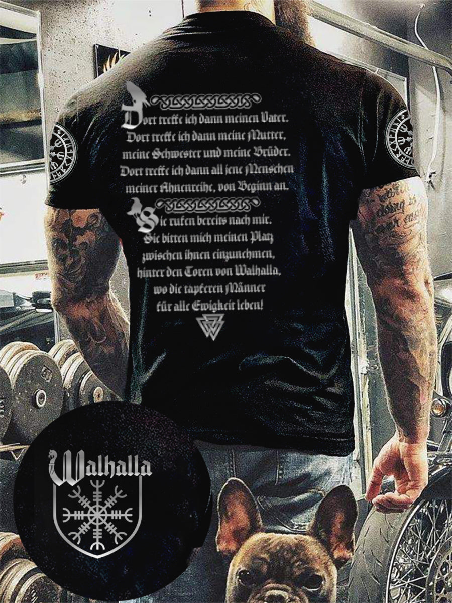Men's Viking Printed Short Sleeve T-Shirt