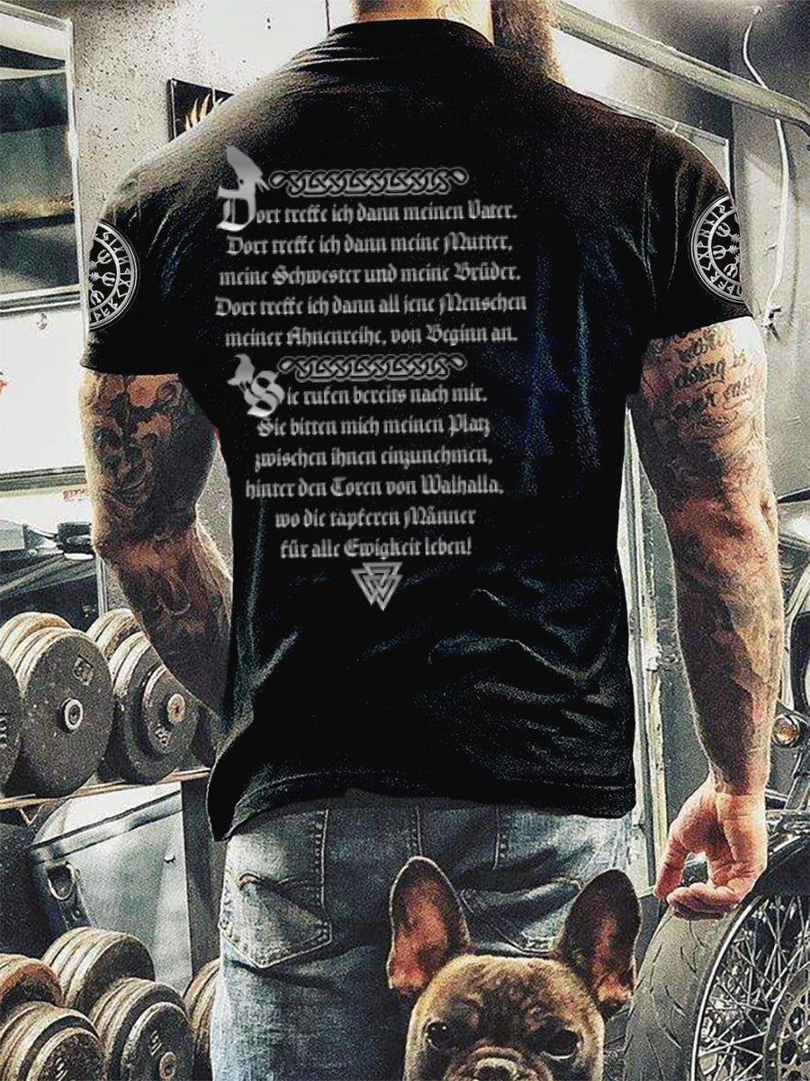 Men's Viking Printed Short Sleeve T-Shirt