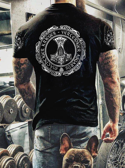 Men's Viking Printed Short Sleeve T-Shirt