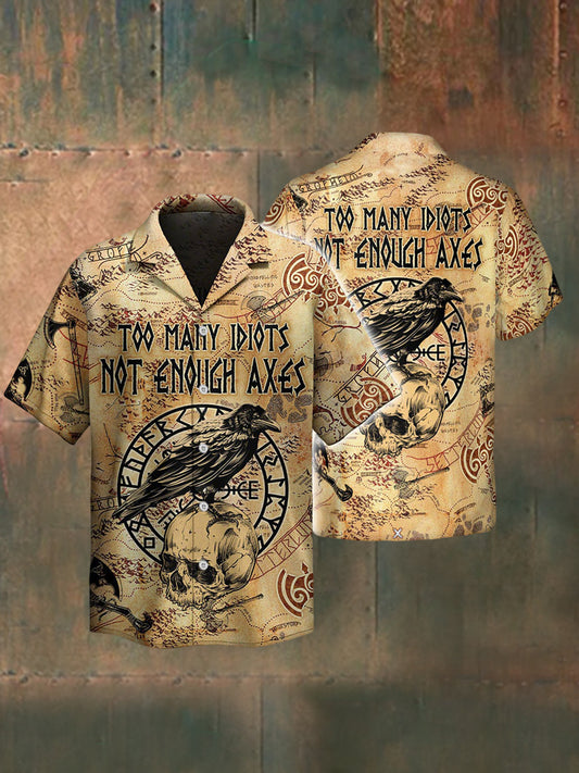 Men's Too Many Idiots Not Enough Axes Short Sleeve Shirt