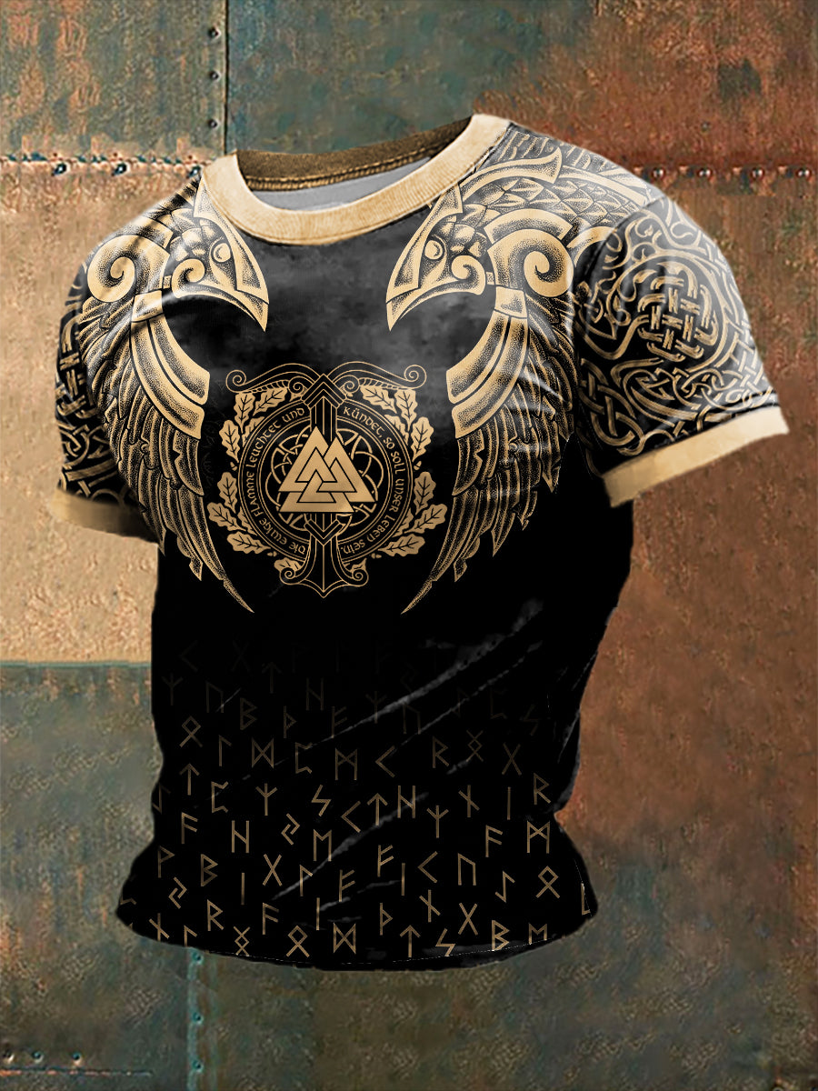 Men's Viking Printed Short Sleeve T-Shirt