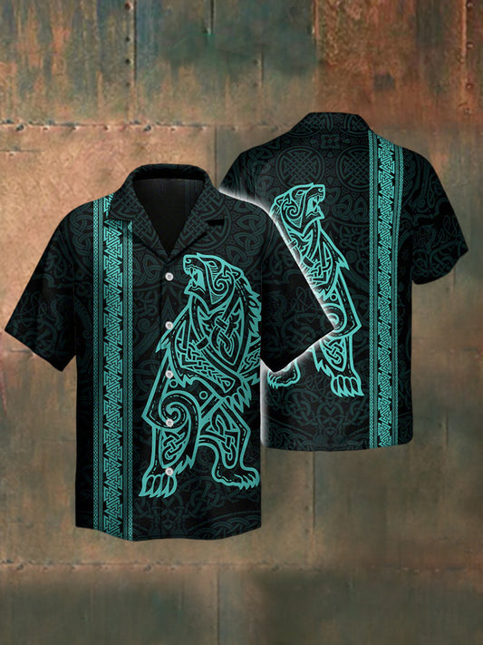 Men's Berserker Spirit Strength Power Viking Heritage Short Sleeve Shirt