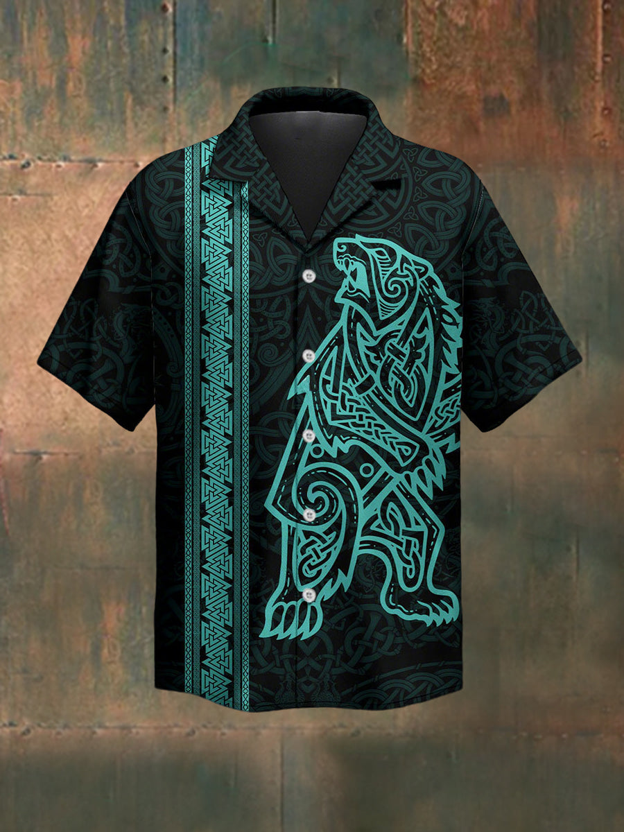 Men's Berserker Spirit Strength Power Viking Heritage Short Sleeve Shirt