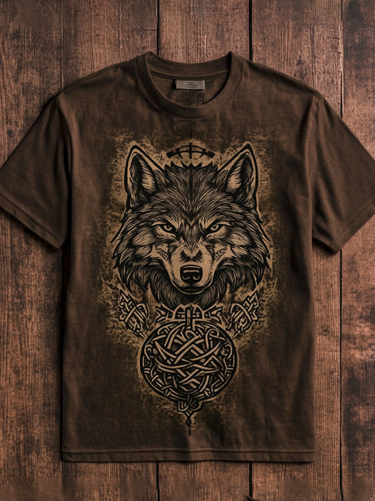 Men's Viking Wolf Totem T-shirt