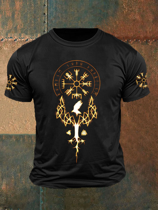 Men's Viking Inspired Print Short Sleeve T-Shirt