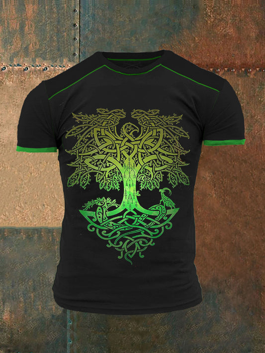 Men's Viking Tree of Life Inspired Print T-Shirt