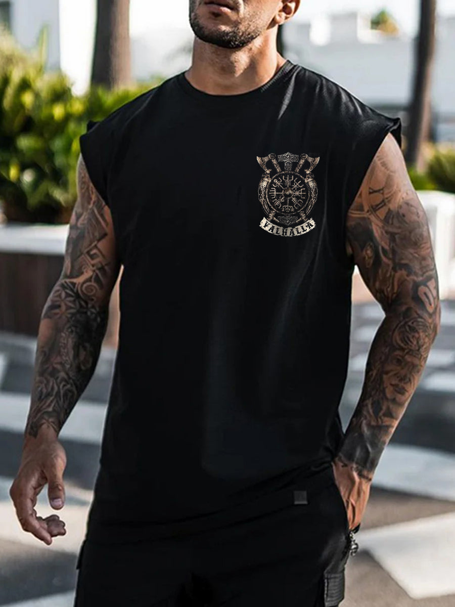 Men's Viking Print Vest Top