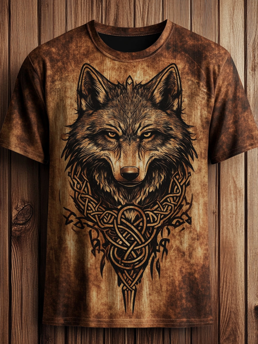 Men's Viking Wolf Totem T-shirt