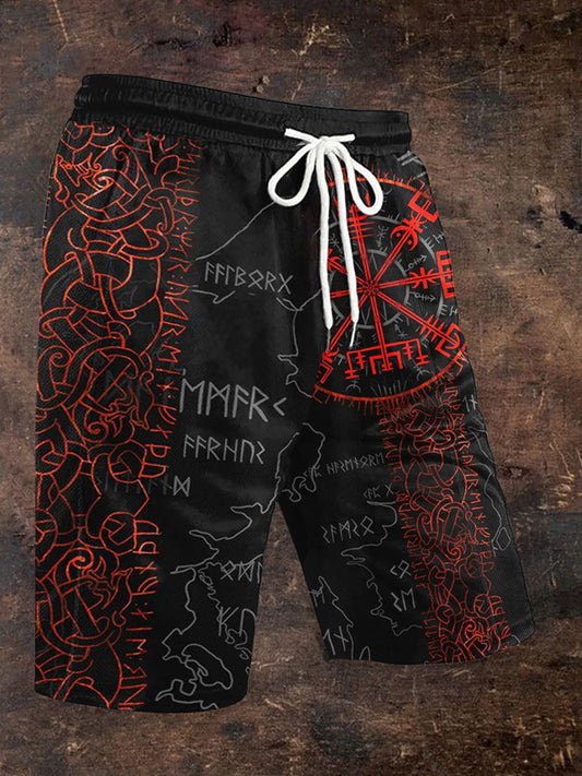 Men's Viking Print Shorts