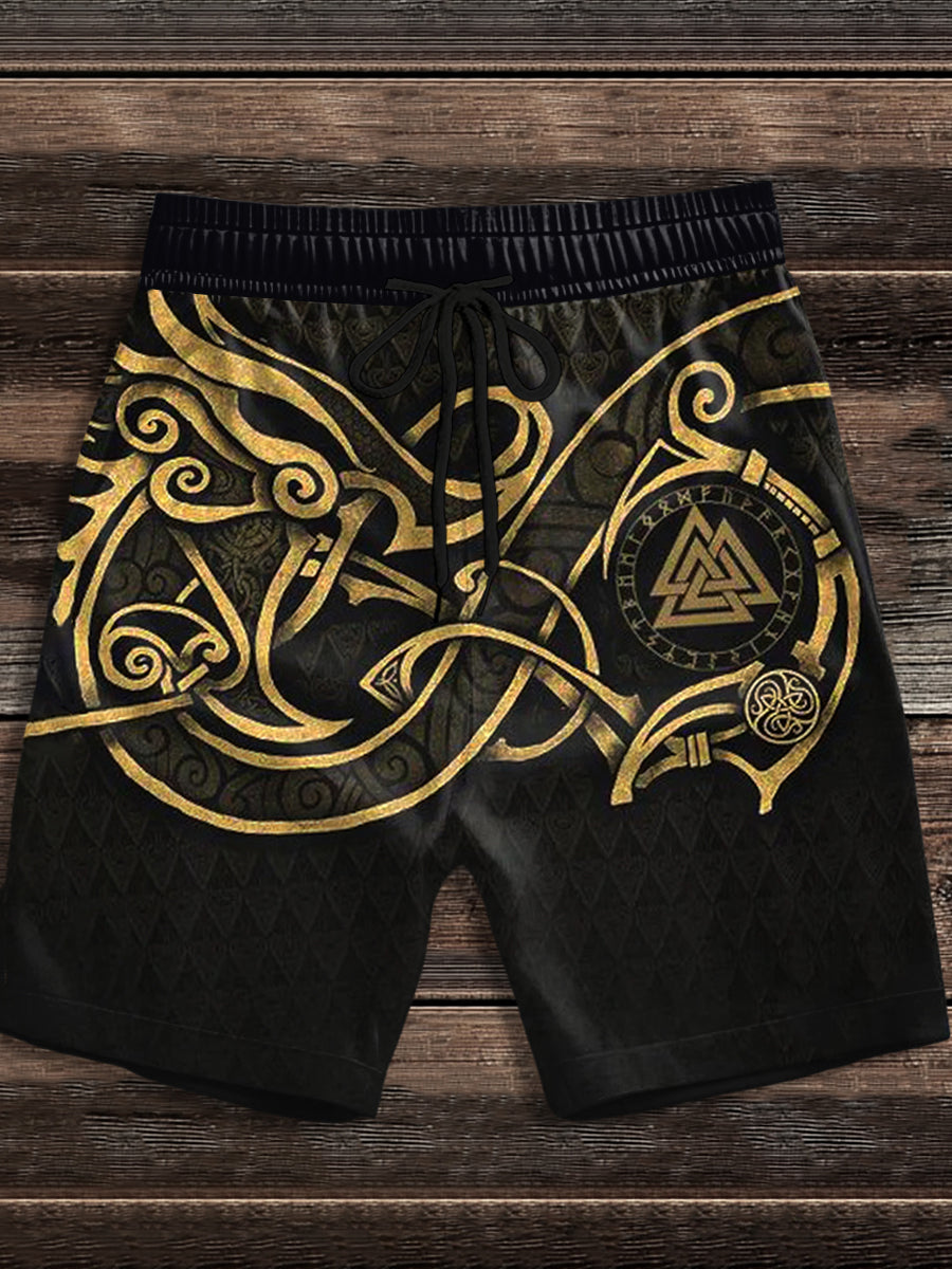 Men's Viking Print shorts