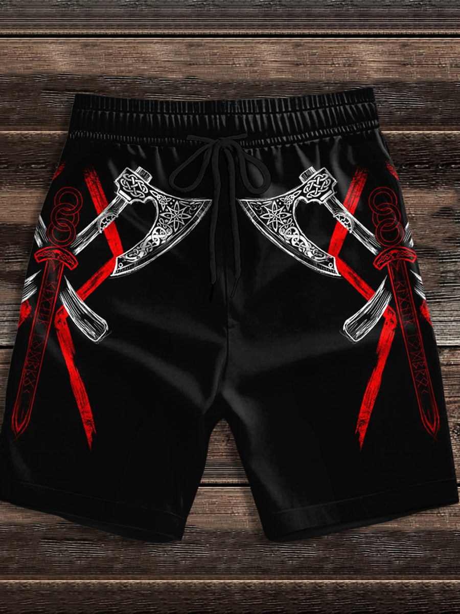 Men's Viking Print shorts
