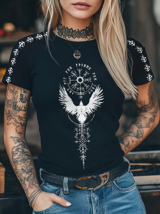 Women's Viking inspired Print T-shirt