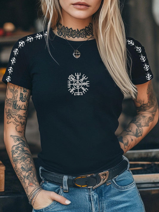 Women's Viking inspired Print T-shirt