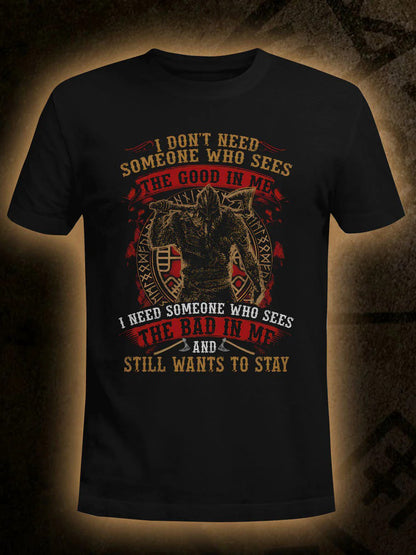 Men's The Bad In Me Viking Short-sleeved T-shirt