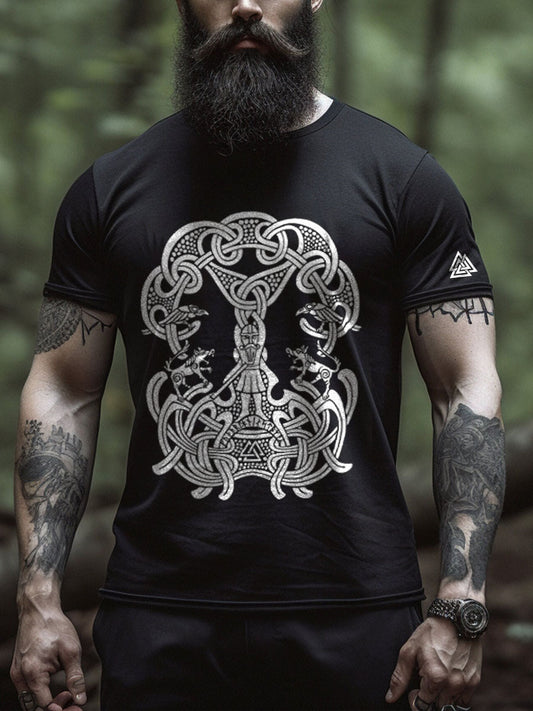 Men's Viking Inspired Print T-Shirt