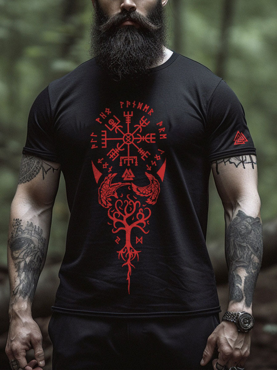 Men's Viking Inspired Print T-Shirt