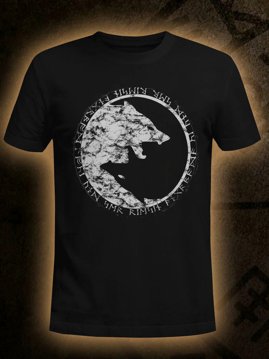 Men's Wolf Viking Short-sleeved T-shirt