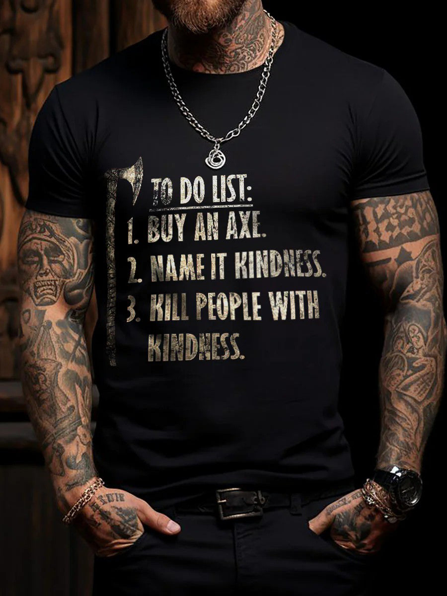 Men's Viking To Do List Short-sleeved T-shirt