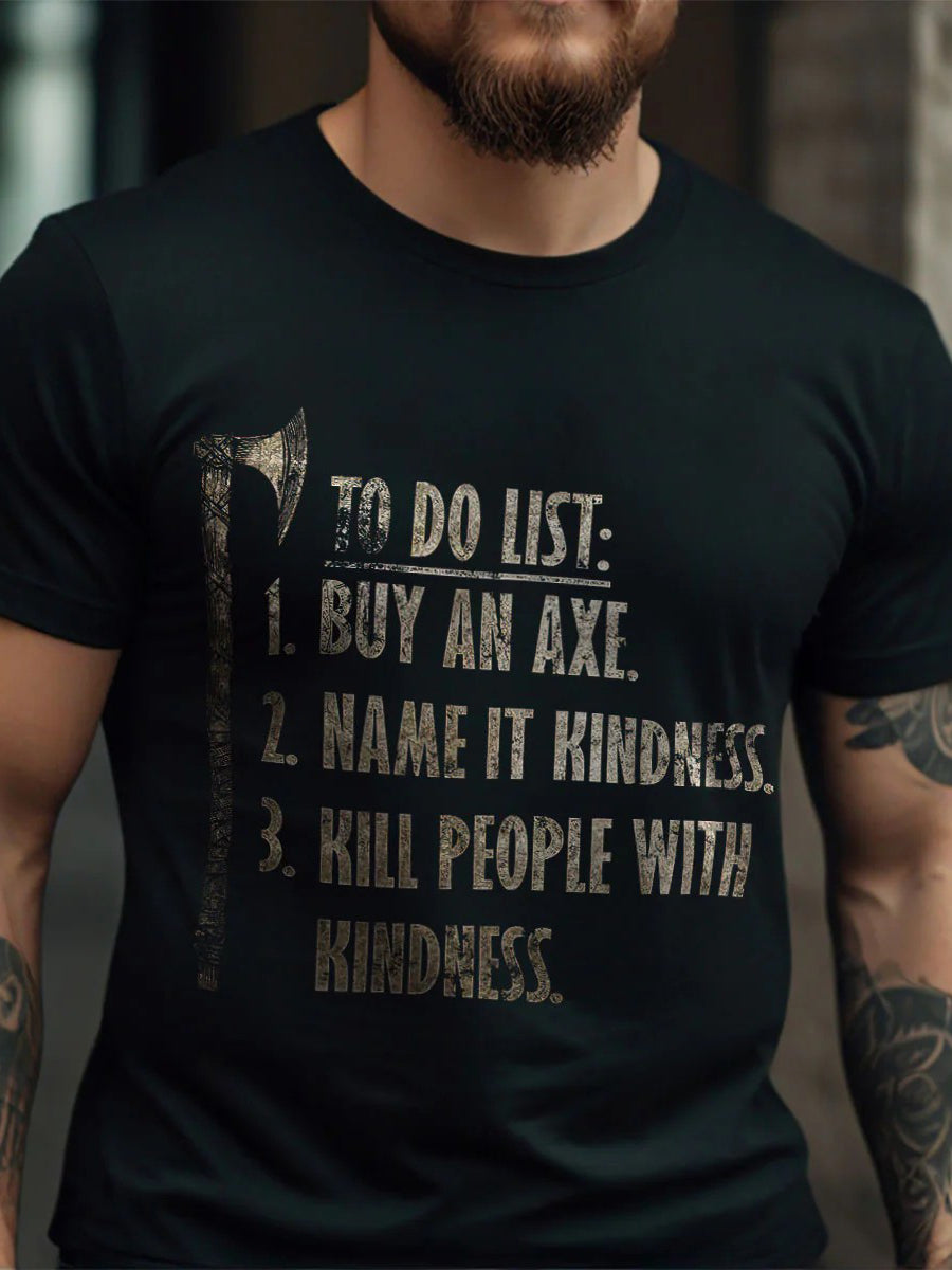 Men's Viking To Do List Short-sleeved T-shirt