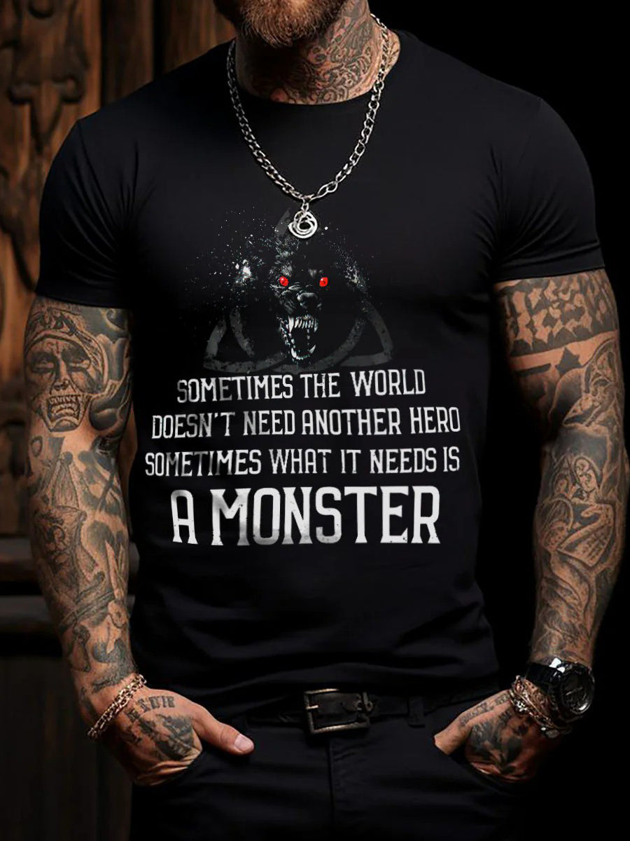 Men's Viking A Monster Short-sleeved T-shirt