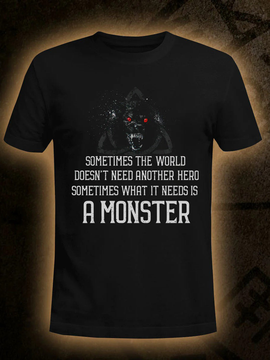Men's Viking A Monster Short-sleeved T-shirt