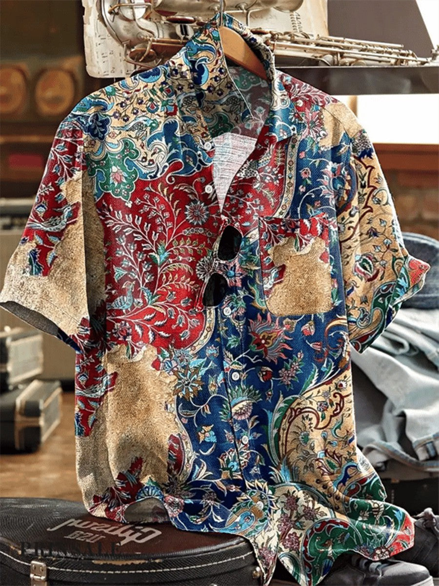 Men's Vintage Short Sleeve Shirt
