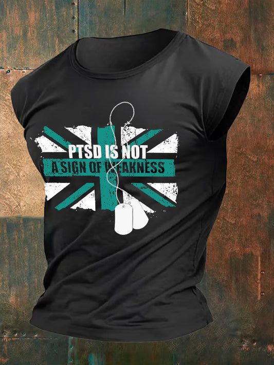 Men's PTSD Awareness Veteran Printed Vest