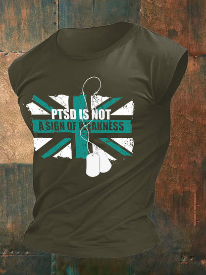 Men's PTSD Awareness Veteran Printed Vest