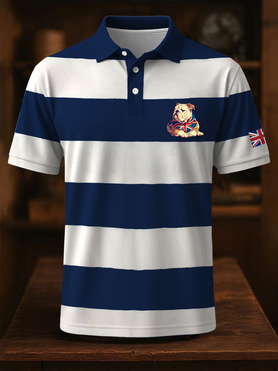 Men's Vintage England Flag Casual Shirt