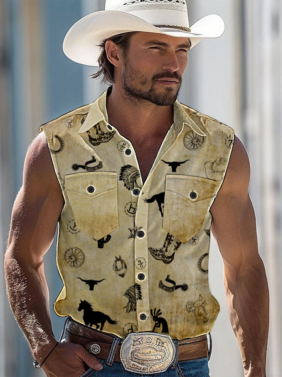 Men's western vest