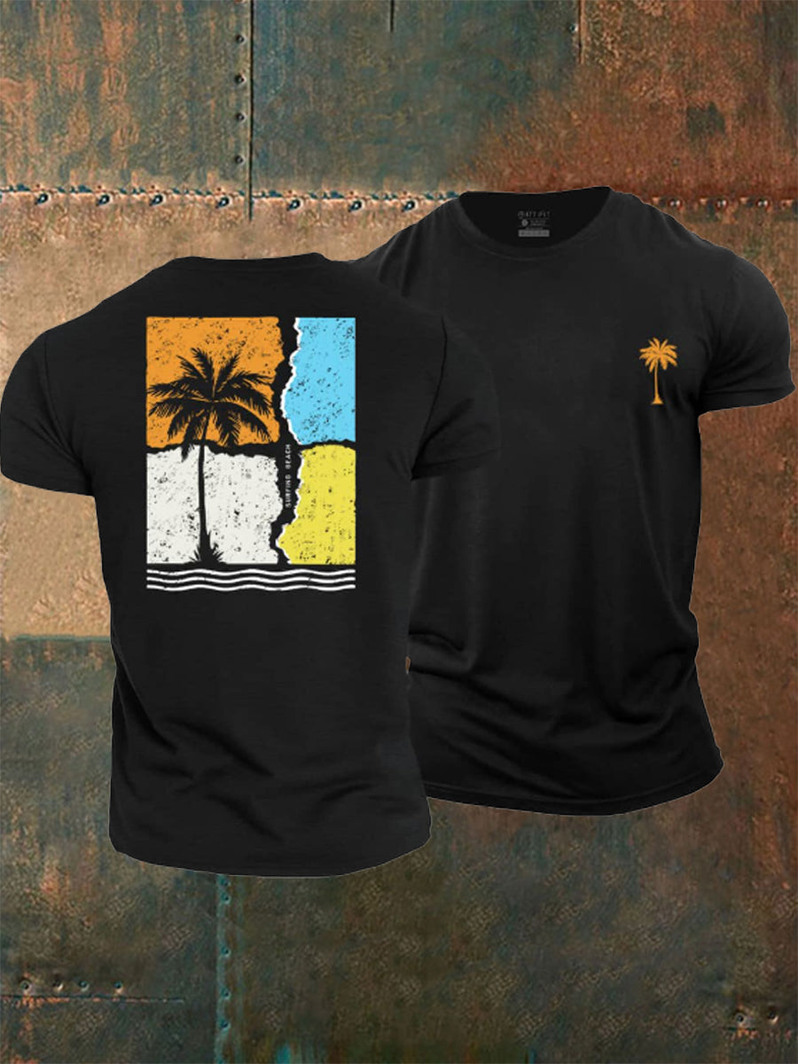 Men's Summer Poster Cotton T-Shirt
