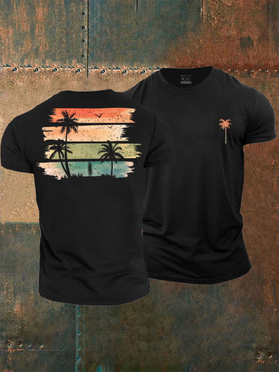 Men's Colorful Summer Cotton T-Shirt