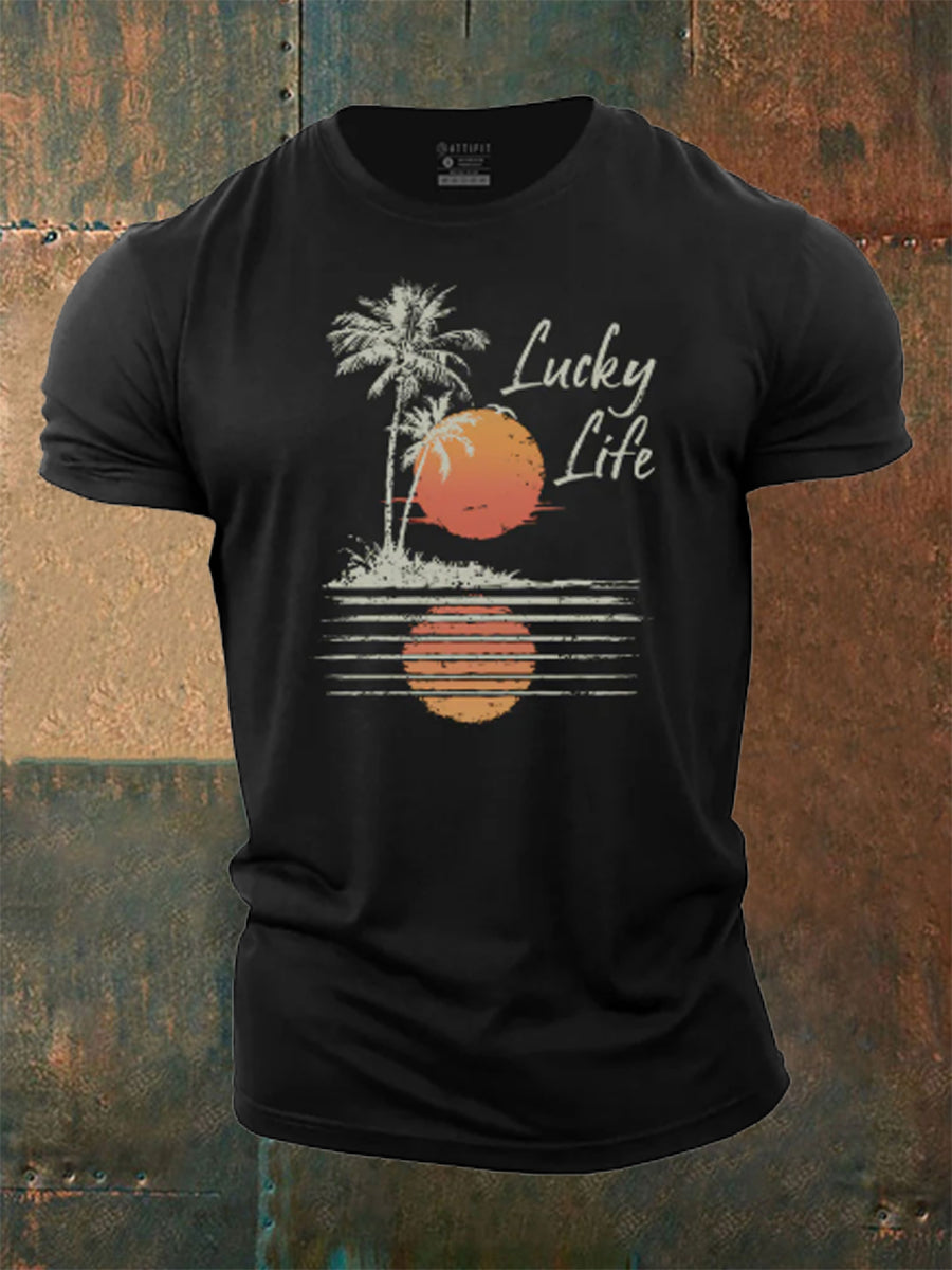 Men's Lucky Life Cotton T-Shirt