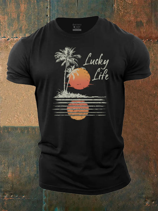 Men's Lucky Life Cotton T-Shirt