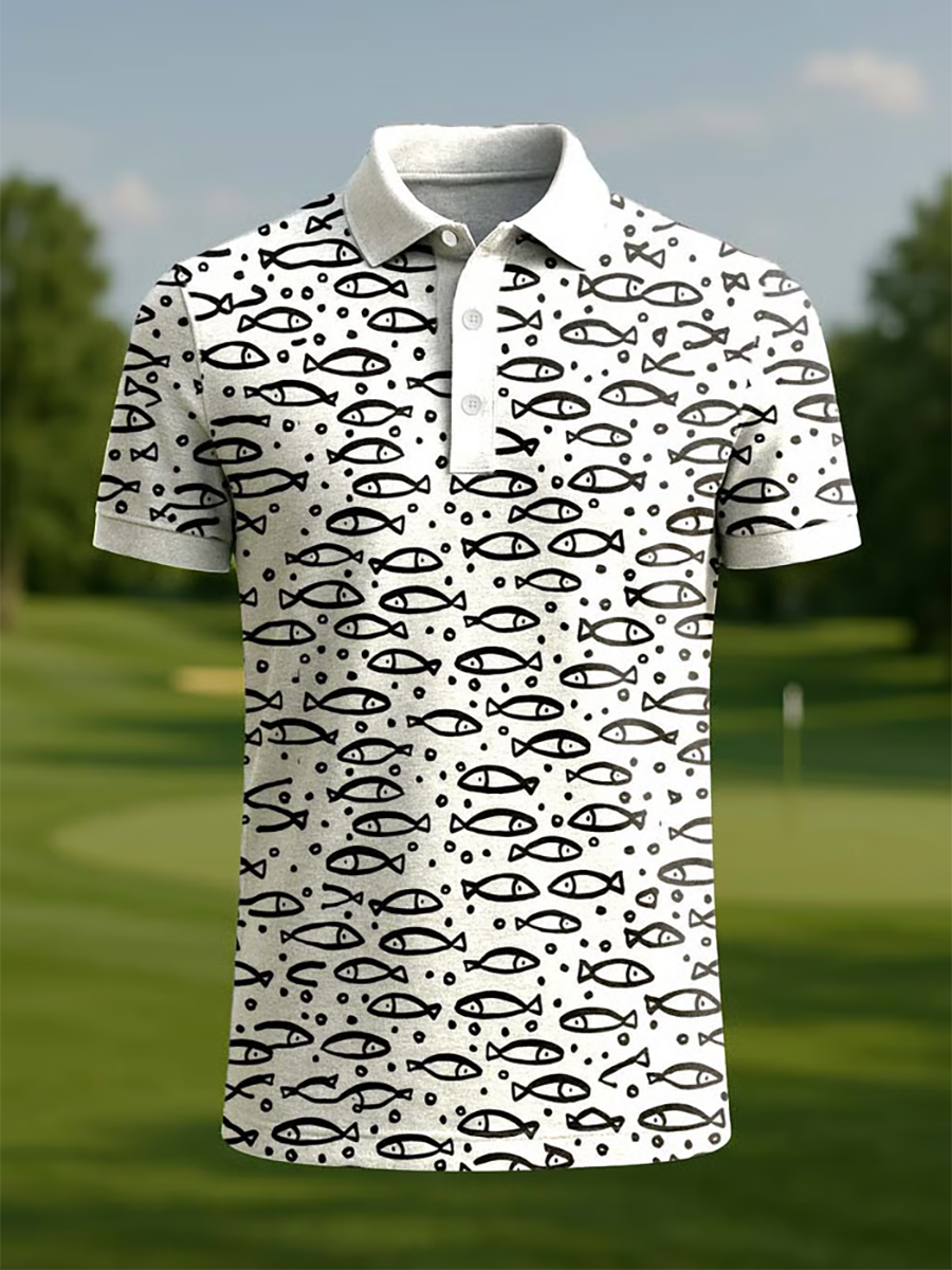 Men's Classic Business Button Short Sleeve Shirt