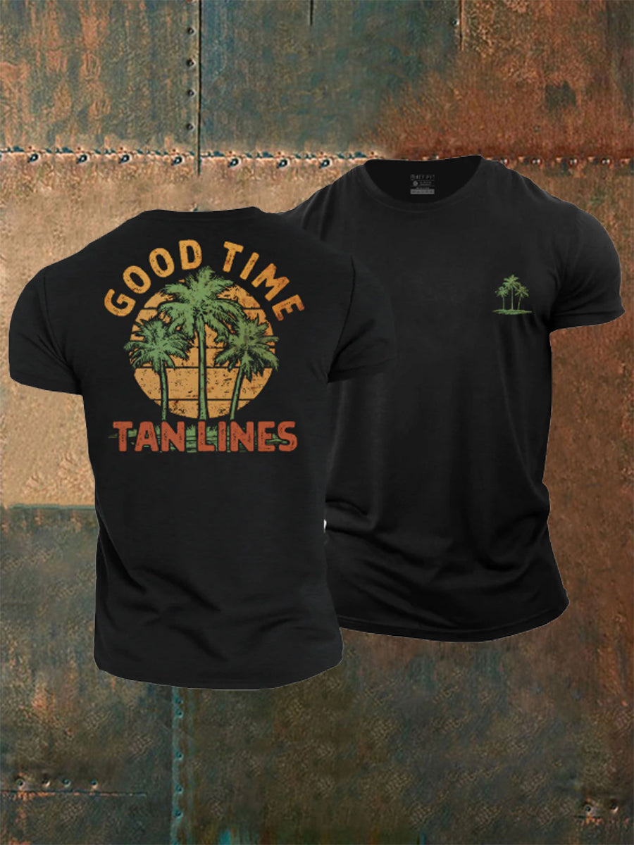 Men's Tan Lines Cotton T-Shirt
