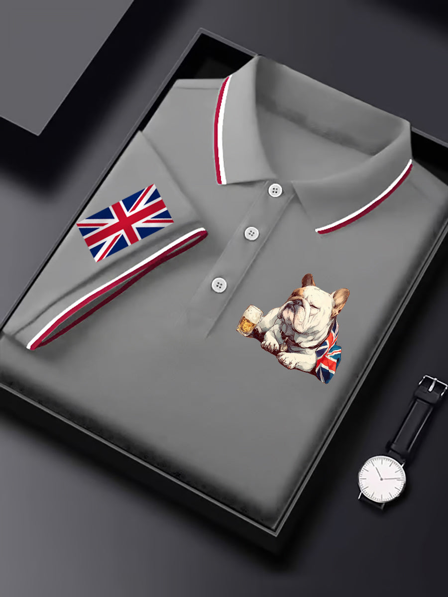 Men's Vintage England Flag Casual Shirt