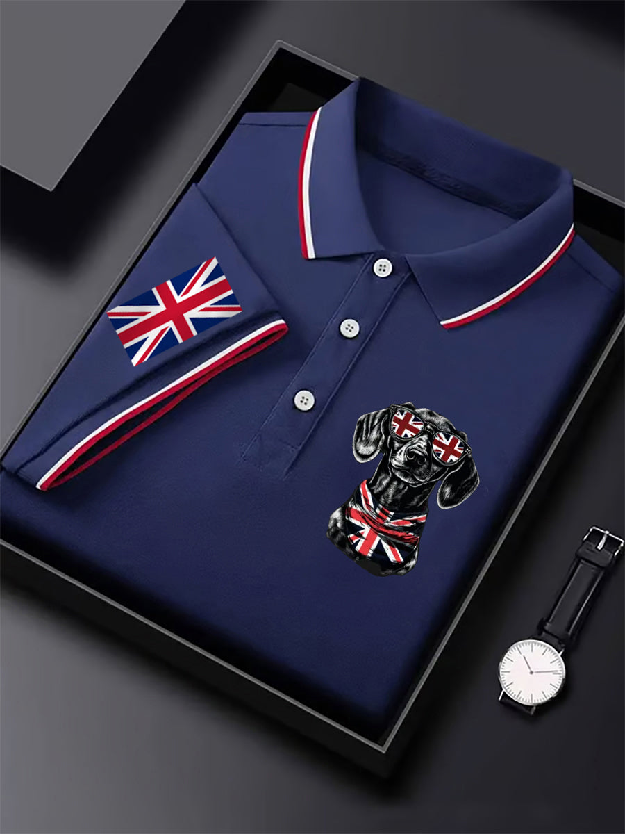 Men's Business Style Badge Top