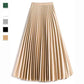 Multicolor Satin Pleated Skirt