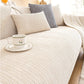 Sofa cover in herringbone chenille fabric