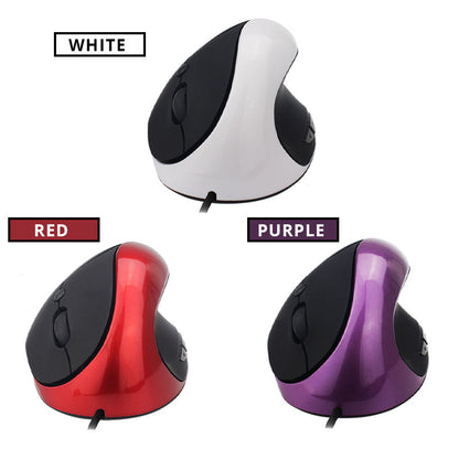 Wired Ergonomic Vertical Mouse with 3 DPI Modes, 6 Buttons