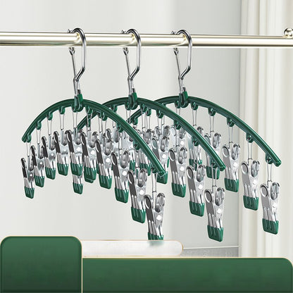 【Space-saving】Storage and Drying 2-in-1 Arc-shaped Clothes Hanger