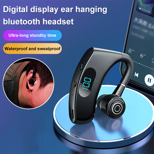 Digital Display Ear Hanging Bluetooth Headset