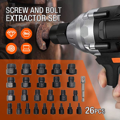 Free Shipping🔥26pcs Broken Screw and Bolt Extractor Set