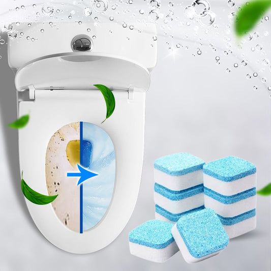 Toilet Cleaning Effervescent Tablets - No Need to Brush