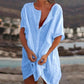 Women's Summer Cotton Casual Loose Short sleeve shirt