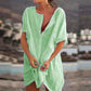 Women's Summer Cotton Casual Loose Short sleeve shirt
